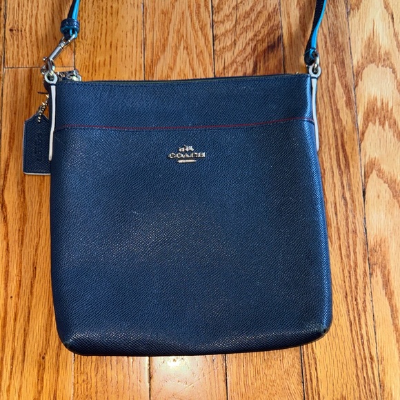 Coach Handbags - Coach Leather Crossbody Bag Navy
